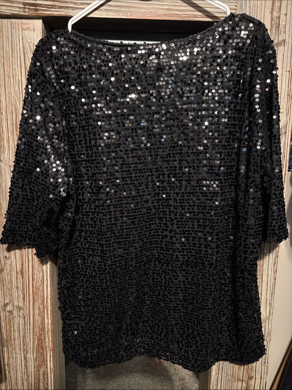 Black Sequin Women's Party Dress